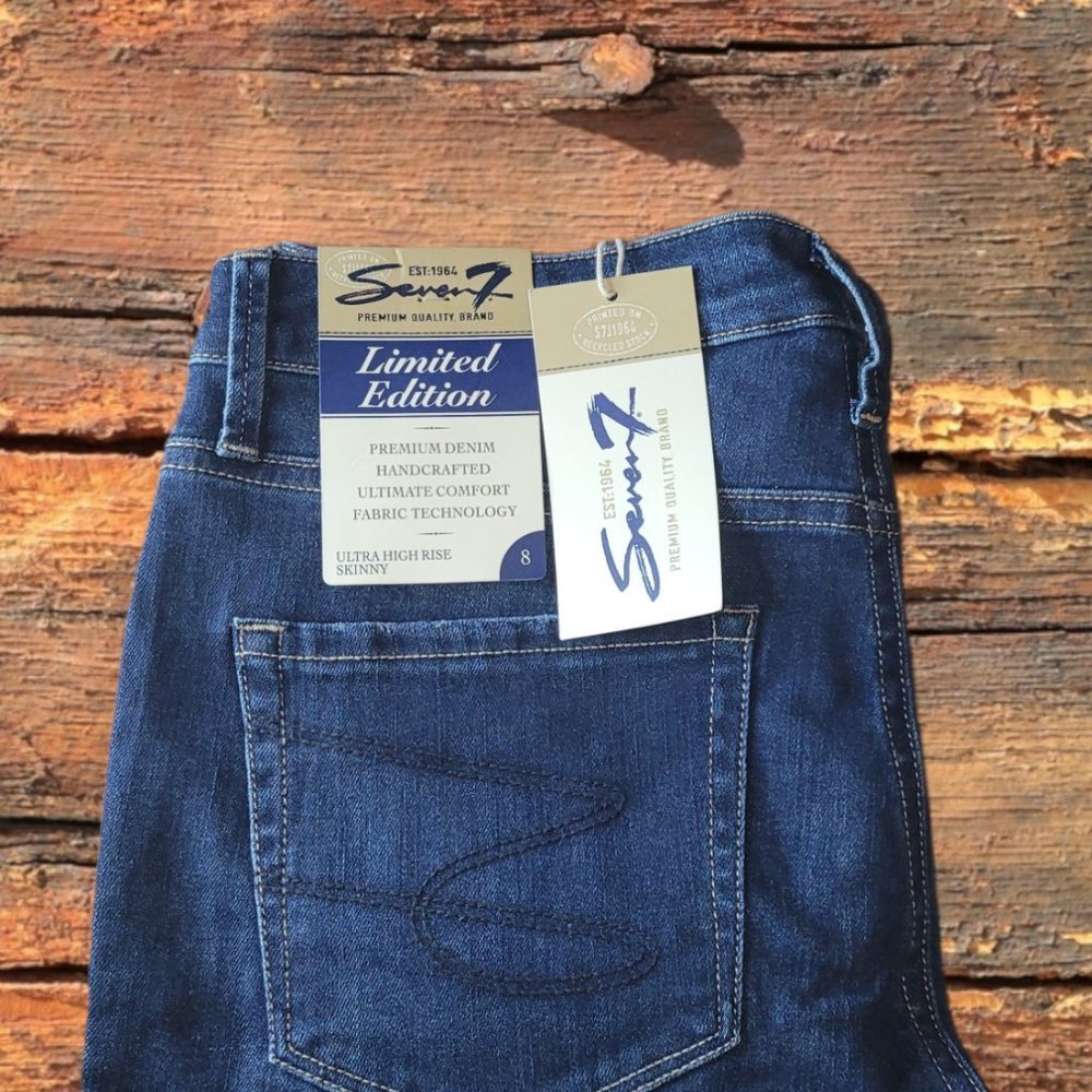seven jeans ultra high rise skinny jean size 8
